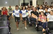 Coordenação do PID mostrando no IIº Seminário de Capacitação Profissional em Esportes, Lazer e Eventos os novos uniformes - Fotografo: Phelippe José da Silva - Data: 10/12/2014