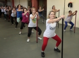 Aulas de ginástica da mehor idade está bombando na Felej. - Fotografo: Phelippe José da Silva - Data: 09/09/2014