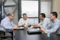 Prefeito Udo Döhler, definiu reuniões para implantação do Programa de Gestão Integrado de Saúde com o Secretário de Estado de Saúde, Dalmo Claro e Secretário de Saúde Armando Pereira - Fotografo: Jaksson Zanco - Data: 07/01/2013