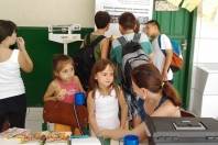 A unidade de saúde da família do Jardim Sofia iniciou no mês de março as atividades do Programa Saúde na Escola (PSE) com os alunos da Escola Básica Senador Rodrigo Lobo. - Fotografo: Divulgação/SAÚDE - Data: 10/03/2012