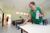 Escolas da rede Municipal se preparam para o inicio do ano letivo - Fotografo: Rogerio da Silva - Data: 13/02/2013
