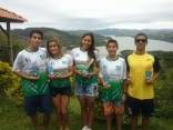 A equipe joinvilense: João Luiz Borin E), Luiza Kaiser Demetrio, Camila Correa, Lucas Kaiser Demetrio e Rickson Lima - Fotografo: Divulgação - Data: 23/03/2015