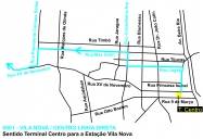 Novas linhas do transporte coletivo no Trinário das ruas Timbó, Max Colin e XV de Novembro - Fotografo: Divulgação - Data: 18/11/2013