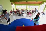 Centro de Convivência do Idosos recebe atração circense - Fotografo: Rogerio da Silva - Data: 27/03/2015