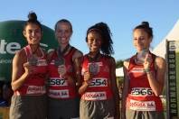 Atletismo feminino 4 x 400 = Nicale Schmidtt = Tamiris de Liz = Aline Baucher e Bruna Cestrem - Fotografo: Phelippe José/Felej/Secom - Data: 18/11/2014