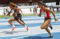 A velocista joinvilense Tamiris de Liz conquistou sua melhor marca no ano nos 100m rasos durante o GP Internacional de São Paulo (SP), realizado nessa quarta-feira (16/5). - Fotografo: Divulgação Felej - Data: 18/05/2012