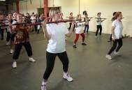 Aulas de ginástica da mehor idade está bombando na Felej. - Fotografo: Phelippe José da Silva - Data: 09/09/2014