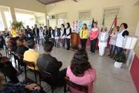 Apresentação do projeto Escola em Flor na Escola Alfredo Germano Henrique Hardt,no Rio Bonito - Fotografo: Rogerio da Silva - Data: 21/08/2015