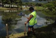 Setor de Recreação e Lazer da Felej marcam locais para realização da 28ª Gincana de Pesca. - Fotografo: Phelippe José - Data: 14/03/2014