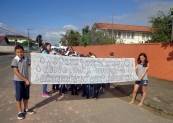 Escola Maria Regina Leal alerta para o consumo consciente de água - Fotografo: Divulgação/SECOM - Data: 24/03/2015