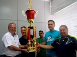 As quatro equipes semifinalistas do 35º Copão Kurt Meinert definiram detalhes na manhã desta segunda-feira (22/10), na Felej, para a competição. - Fotografo: Divulgação Felej - Data: 22/10/2012