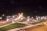 A iluminação pública no Parque da Cidade deixa a região do Guanabara ainda mais bonita. Faltam poucos dias para a inauguração, mas a comunidade já usa toda área disponível - Fotografo: Mauro Artur Schlieck - Data: 20/10/2011