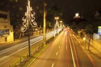 Um olhar noturno sobre a decoração de Natal da Avenida JK - Fotografo: Mauro Artur Schlieck - Data: 01/12/2011