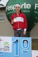 Atleta Letícia Oro Mello vence prova salto distância nos 27º Joguinhos Abertos em Caçador - Fotografo: Phelippe José da Silva - Data: 31/07/2014