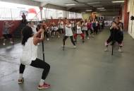 Aulas de ginástica da mehor idade está bombando na Felej. - Fotografo: Phelippe José da Silva - Data: 09/09/2014