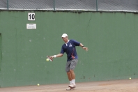 Ricardo Hoseval disputa partida de tenis de campo contra Itajaí nos 53º Jasc em Blumenau - Fotografo: Phelippe José - Data: 25/11/2013