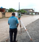 Iniciado serviço de topografia para posterior asfalto no José Loureiro - Fotografo: Benhur Lima - Data: 01/04/2014