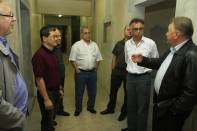 O vice-prefeito Ingo Butzke visitou na tarde desta quinta-feira (13), as obras do 4º Andar do Hospital Municipal São José, acompanhado do Secretário de Saúde, Tarcísio Crocomo e do Diretor do Hospital Tomio Tomita - Fotografo: Kátia Nascimento - Data: 13/10/2011