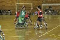 Equipe Paralimpica masculina de handebol(df) nos 11º  Parajasc em São Miguel do Oeste. - Fotografo: Phelippe José - Data: 27/04/2015