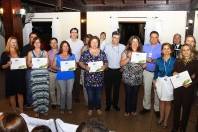 Representantes de sete escolas finalistas da 19ª edição do Prêmio Embraco de Ecologia, categoria Semente. São Elas: Conselheiro Mafra, Fritz Benkendorf, Georg Keller, Hermann Müller, Pedro Ivo Campos, Plácido O. da Silveira, Presidente Médici - Fotografo: Mauro Artur Schlieck - Data: 29/11/2011