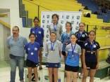 Heloisi Cabral e Alexia Nakashima (C) ganharam a medalha de ouro na Duplas Juvenil Feminino - Fotografo: Divulgação - Data: 19/05/2014