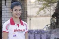 Maior revelação do atletismo nacional nos últimos anos, Tamiris de Liz, atleta da Fundação de Esportes, Lazer e Eventos de Joinville (Felej), Corville e patrocinada pela Rôgga S.A, acaba de ser convocada para as Olimpíadas de Londres. - Fotografo: Mauro Artur Schlieck - Data: 02/07/2012