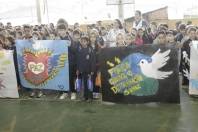 Solenidade de abertura do 4º Jogos da Paz na E.M. Osvaldo Cabral do Itaum. - Fotografo: Phelippe José - Data: 13/07/2015