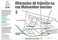 Mudança no tráfego na Monsenho Gercino - Fotografo: Secom/Divulgação - Data: 29/08/2014