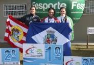 Atleta Samara Furtado Vence prova lançamento do disco feminino nos 27º Joguinhos Abertos en Caçador - Fotografo: Phelippe José da Silva - Data: 30/07/2014