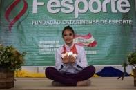 Destaque dos Joguinhos Abertos, Mariany Miyamoto foi convocada para disputar os Jogos da Juventude - Fotografo: Fesporte/Divulgação - Data: 30/07/2015