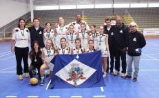 Basquete Feminino é campeão dos 27º Joguinhos Abertos Etapa Leste\Norte em Jaraguá do Sul. - Fotografo: Phelippe José - Data: 01/07/2014