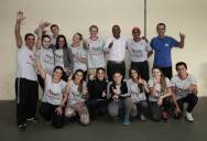 Técnicos da FME de Jaraguá do Sul vieram conhecer estrutura Felej, Academia da Melhor Idade e Projeto de ginástica da Melhor Idade. - Fotografo: Phelippe José - Data: 25/06/2014