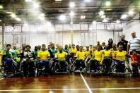 A Seleção Brasileira masculina de Basquete em Cadeira de Rodas despediu-se de Joinville nesta segunda-feira (14/5). O grupo estava na cidade desde o último dia 5 e iniciou os trabalhos de preparação, no CT Ivo Varella, visando o Campeonato Sulamericano que acontece em Dezembro. - Fotografo: Divulgação/FELEJ - Data: 14/05/2012