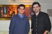 Reza e Alceu no foyer do Teatro Juarez Machado - Fotografo: Secom/ Bruno Pereira - Data: 07/09/2014