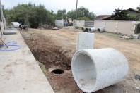 Obras da Subprefeitura Sudeste, drenagem na rua Gardenias - Fotografo: Rogerio da Silva - Data: 11/11/2013