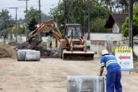Obras da Subprefeitura Sudeste, drenagem na rua Bateias - Fotografo: Rogerio da Silva - Data: 11/11/2013