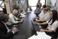 Prefeito Udo Döhler durante reunião do Conselho de Administração da Companhia Águas de Joinville que escolheu Nelson Possamai como presidente - Fotografo: Jaksson Zanco - Data: 22/01/2013