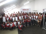 Na tarde desta terça (2/10), os atletas que representam Joinville nas mais diversas competições nacionais e internacionais na modalidade Atletismo foram agraciados com novos uniformes, resultantes da parceria entre a Felej e a empresa Rôgga. - Fotografo: Divulgação Felej - Data: 02/10/2012