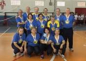 Equipe de argola masculina(campeã) e feminina(vice-campeã) da Sociedade Alvorada. - Fotografo: Phelippe José da Silva - Data: 19/08/2014