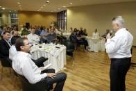 Duplicação da Santos Dumont: prefeito participa de reunião com empresários da Acij e secretário de Estado da Infraestrutura, Valdir Cobalchini - Fotografo: Jaksson Zanco - Data: 14/01/2013