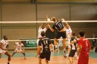 Volei masculino de Joinville disputa contra Chapecó nos 53º Jasc em Blumenau - Fotografo: Phelippe José - Data: 25/11/2013