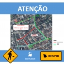 Mapa interdição trecho de obra na Tenente Antônio João - Fotografo: Arte Secom - Data: 09/10/2015