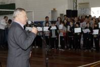 Prefeito Udo Döhler participa da abertura dos 15º Jogos Escolares - Fotografo: Jaksson Zanco - Data: 10/05/2013