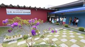 Entrega da reforma da  Escola Municipal Aluizius Sehnem - Fotografo: Rogerio da Silva - Data: 20/04/2015