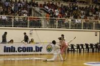 	O jogo de estréia da 4ª Edição do Novo Basquete Brasil entre Joinville x Brasília aconteceu nesta segunda (21/11) e inaugurou o novo piso do Centreventos Cau Hansen. A Escola de Teatro Bolshoi presenteou a torcida com uma bela apresentação de dança - Fotografo: Kátia Nascimento - Data: 21/11/2011