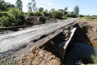 Nova ponte na rua Gustavo Ittner laterakl da Estrada Palmeiras em Pirabeiraba - Fotografo: Rogerio da Silva - Data: 14/03/2014