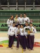 Equipe de Ginástica Rítmica que conquistou o Estadual Juvenil em Brusque - Fotografo: Divulgação - Data: 22/09/2014