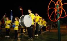 Nesta sexta-feira (28/9), à noite, foi entregue à comunidade do Vila Nova a Praça Joaquim Girardi, localizada na rua de mesmo nome. Os alunos do CEI Espaço de Viver apresentaram uma performance de fanfarra. - Fotografo: Agobar Gonçalves / Secom - Data: 28/09/2012