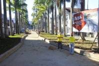 As obras de revitalização da Rua das Palmeiras entram na reta final.  - Fotografo: Mauro Artur Schlieck - Data: 02/07/2012