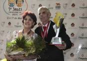 A dupla campeã da dança de salão(Iloísa e Vadermar) nos 7º Jasti em Canoinhas - Fotografo: Phelippe José - Data: 16/05/2014